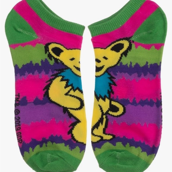 Colorful Grateful Dead 5 pack Print Ankle Socks Set - Picture 5 of 8